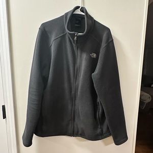 The North Face fleece jacket large black